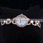 Elegance Good Quality Rose Gold Crystal Geneva Watch