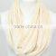 Popular Selling 100% Polyester Solid Color Lady Infinity Lace Scarf