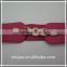 Lady's new style elastic belt with braided belt for dress