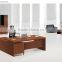 Elegant Design Warm Walnut Color Manager Office Desk And Chair (FOH-P1818-A)