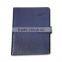 Navy Blue Leather Cover Notebook, Magnetic Leather Note Book (BLY5-1015PP)