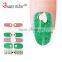 Green color nail art stickers artificial lady nail strips