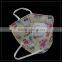 Kitty spunlace nonwoven fabric C-shape protective face mask with valve