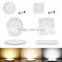 Ultra Slim Flat Recessed Led Round Panel Light CE RoHS