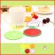 Fahionable fruit cup mat custom silicone cup mat