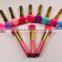 OEM New Fashion foundation&BB cream makeup powder puff brush,strong suction powder sponge cosmetic puff with handle