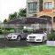 2015 high quality aluminum double Carport in white frame and Smoke gray polycarbonate plate