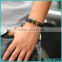 2016 Fashion Gold Jewellery 316L Stainless Steel Magnetic Leather Anchor Bracelet