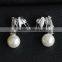 Wholesale Simple Design Earrings Jewelry Earring Holder Hanging Pearl Earrings