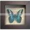 Shabby Chi Glass Printing Wooden Framed With Butterfly