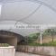 PVDF tensile fabric architecture membrane structure River Corridor PVC canopy Awning Walkway