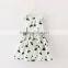 cotton print classic girls casual dresses