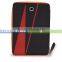 Book style tablet PU cover cases in stock Brik series-Unique design zipper case