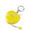 heart shape plastic measuring tape with keyring promotion