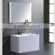 pvc/mdf/oak wood vanity double sink cabinet with glass basin,new design bathroom furniture set