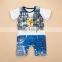 Short Sleeve Factory Price Children Clothing 2016 New Fashion Baby Girls Clothes