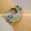 colorful handmade braided friendship fancy ladies watch popular girls wrist watch