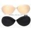 Sexy Magic Strapless Backless Bra Push-up Lift Front-closure Silicone Bust Self-adhesive Invisible Black