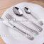 Canteen Catering Stainless Steel Engraved Pattern Cutlery Set KX-S011
