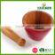 2016 new products colorful bamboo mortar and pestle wholesale