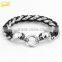 competitive price wholesale skull head bracelet leather stud bracelet