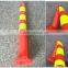 Orange Flexible Plastic Warning post for traffic