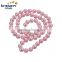 Korean new fashion 7-8mm round pink jewelry gift hot sale freshwater fashion pearl necklace