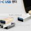 Metal Aluminium USB-C male to USB 3.0 Female adapter For Google NEXUS 6P 5X Lumia 950 XL ASUS ZenPad S 8.0