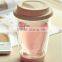 2016 New Products of Promotional Gift Cups of Coffee Drinks Cup Double Wall Glass Cups