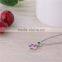 2015 Fine Fashion Women Pendant Gold And Silver Plated Crystal Interlocking Heart Pendant