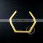 40*34mm raw brass simple pendant charm DIY earrings chandelier jewelry findings 1800161