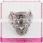 Vintage imitation silver ring with lion head, low price boys rings for sale
