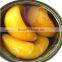 Canned yellow peach halves in light syrup