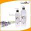 PE White Square Shampoo Matte Bottle with Pump Custom Logo