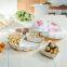 Multifunction Compote Fruit Bowl/Plates Dried Fruit Pierced Tray Pumpkin White