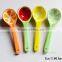 Haonai cute colorful ceramic spoon, creamic ice creame spoon