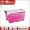 Hot sale top quality 30-70L toy doll shoe transparent plastic storage box with lid