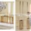 Luxury home living room stainless steel console table in golden color F818G