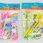 6PC ( 2PC Pen + Lead of pencil +Eraser +Ruler +Notebook) stationery
