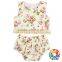 Summer New Fashion Children 2Pcs Cotton Bloomer Set Flower Cheap Baby Girls 2 Pcs Outfits