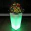 16 colors changing Remote control led light plastic flower pots, led ice bucket