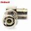 CCTV camera solderless coaxial L type bnc male connector
