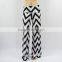 wholesale fat ladies plus size trousers New Plus Size Chevron Wide Leg Fold Over High Waist Palazzo Flare Lounge Pants