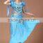 Chiffon paillettes and bells belly dancing set bollywood belly dance outfits