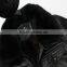 2014 fashion Men black mens winter PU leather coat with fur collar