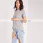 Woman Knit Plain T Shirt Blank Custom Dri Fit import blank t shirts
