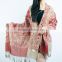 sales cheap ladies floral tribal print 100% cotton pashmina shawl scarf