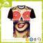 2016 Customised Men's Sublimation Full Print Short Sleeve 100%Cotton T-Shirt Wholesale