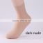 Amazing 10 Pairs/ lot Black nude Pure Color Short Sock Thin Transparent Crystal Silk Socks Girl Summer Women's Socks