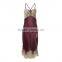 Hot sales elegant underwear for delicate lace embroidered ,smooth satin cross back glamour ultimate dress underwear for OEM